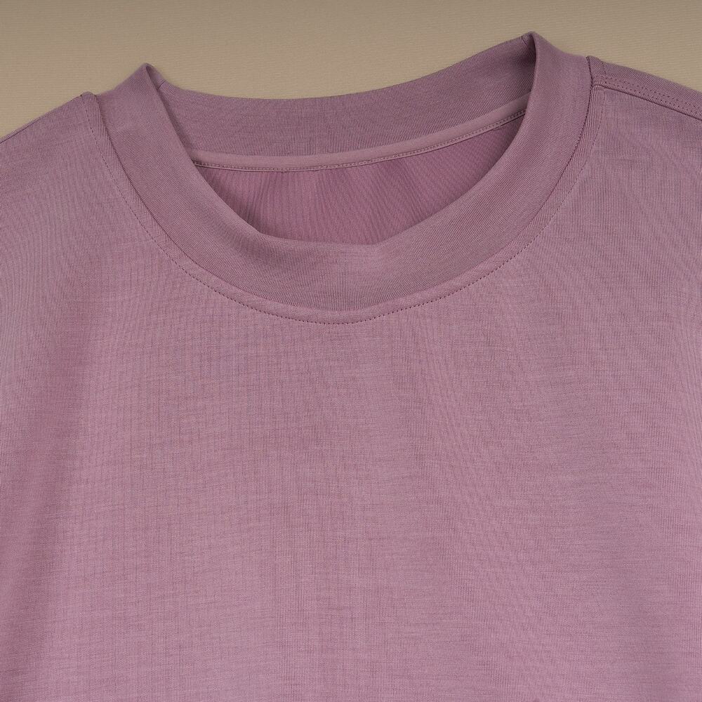 Lululemon Perfectly Oversized Cropped Crew Softstreme Purple Lavender Size 4 - Picture 2 of 8